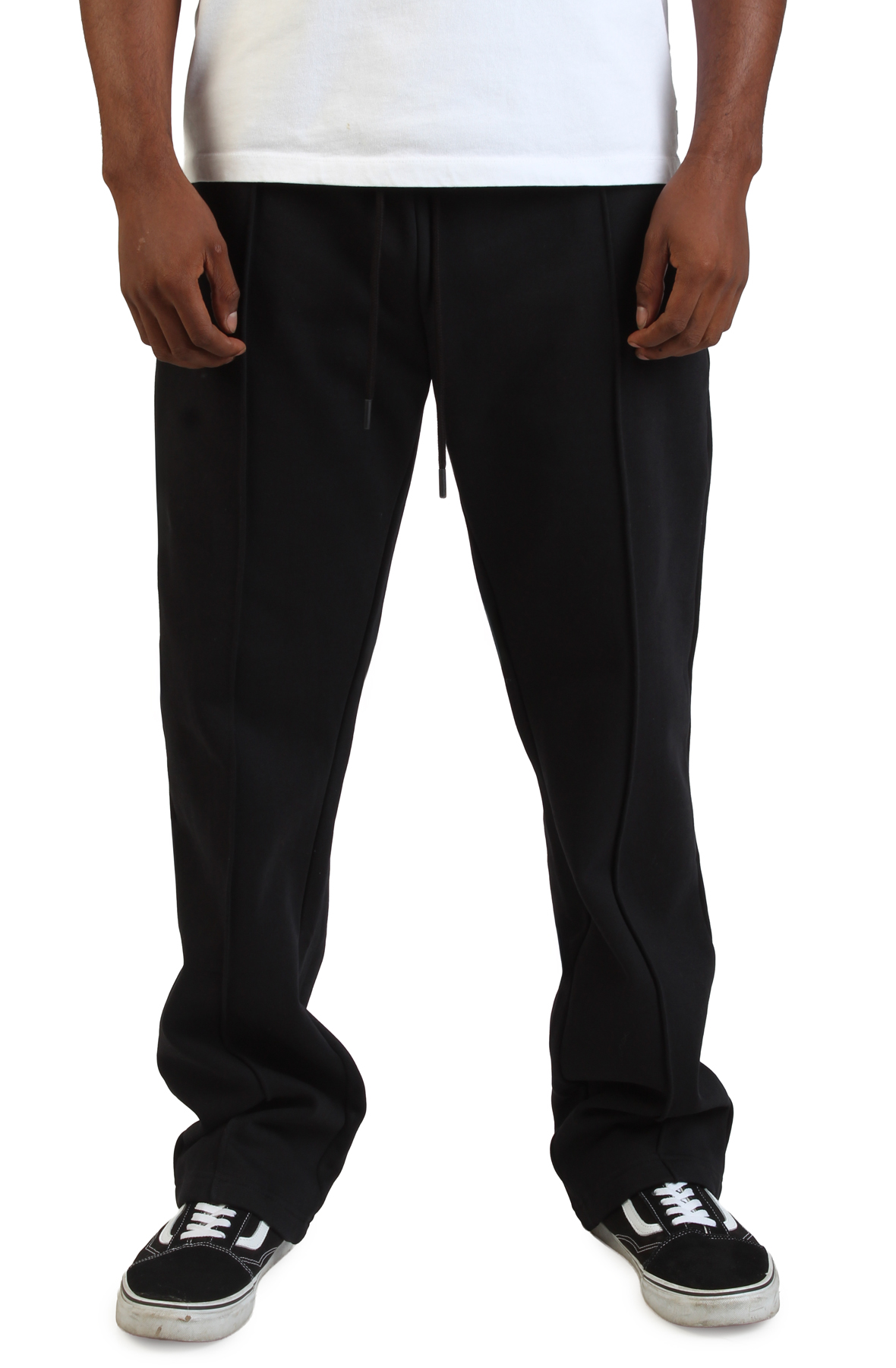 FAIRFAX ART DEPARMENT Pleated Hem Pant FFADPANT003-BLK - Shiekh