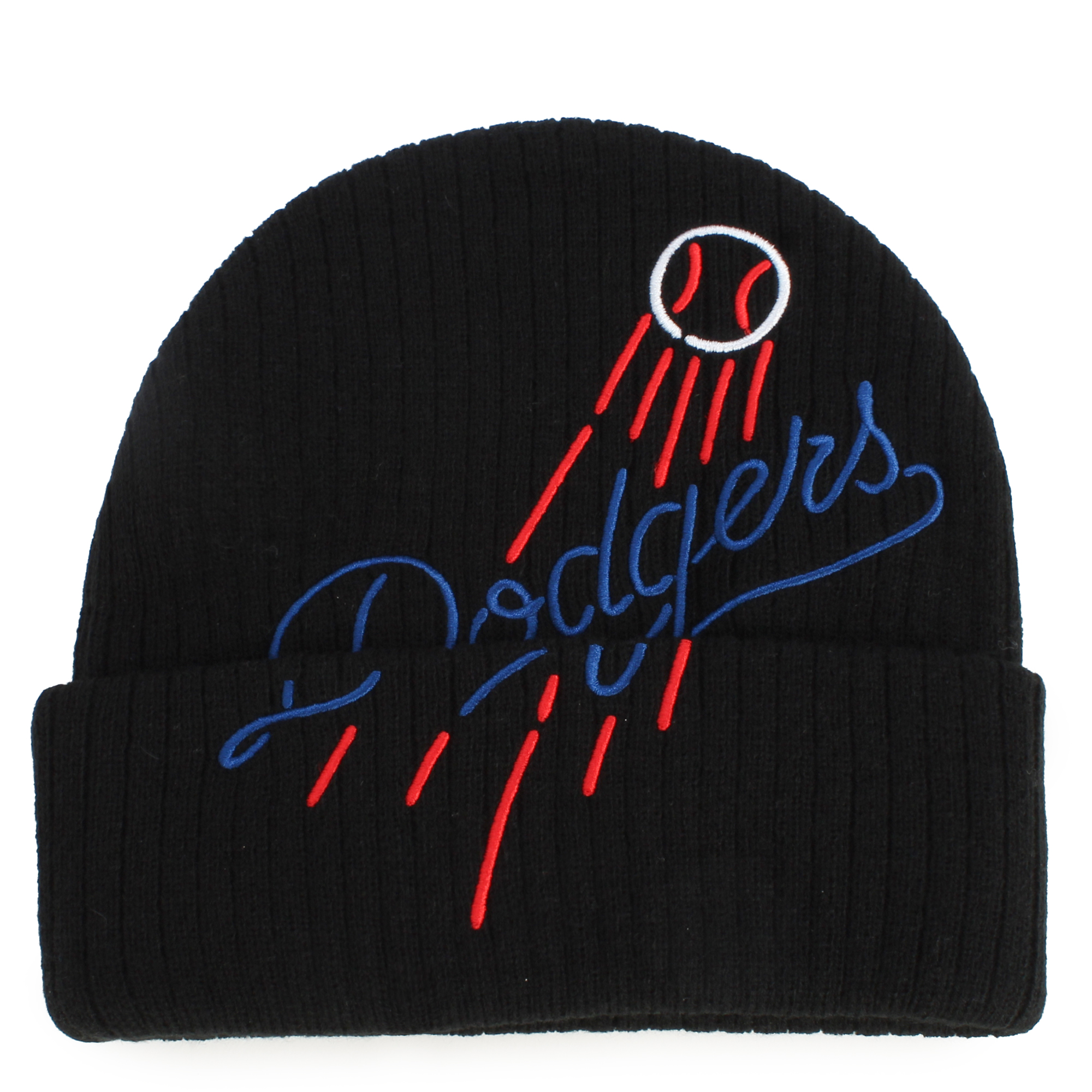 Stay cozy and stylish with our exclusive black bling dodger beanie! Los Angeles Dodgers Beanie main image 4