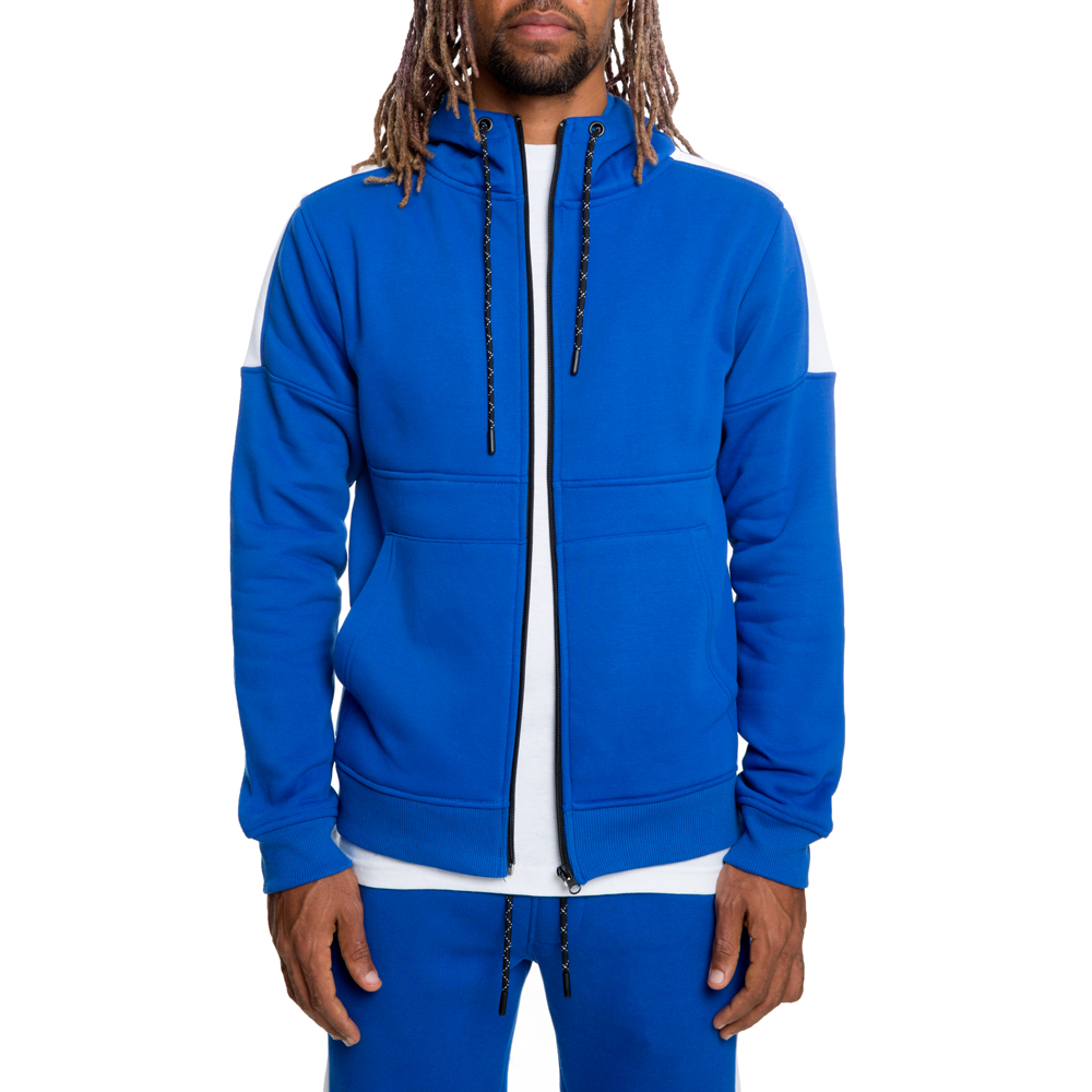 royal blue full zip hoodie