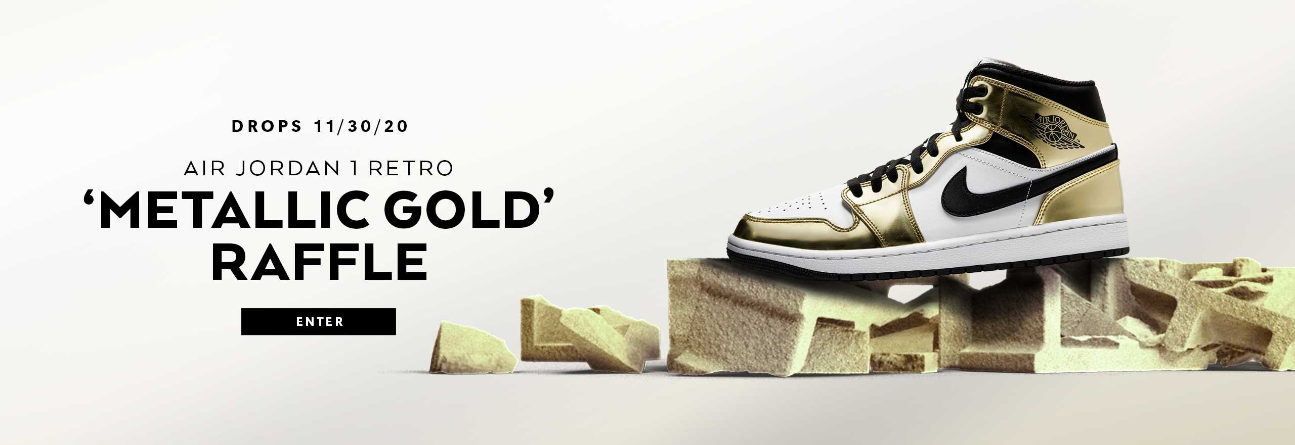 Air Jordan 1 Mid 'Metallic Gold' Raffle