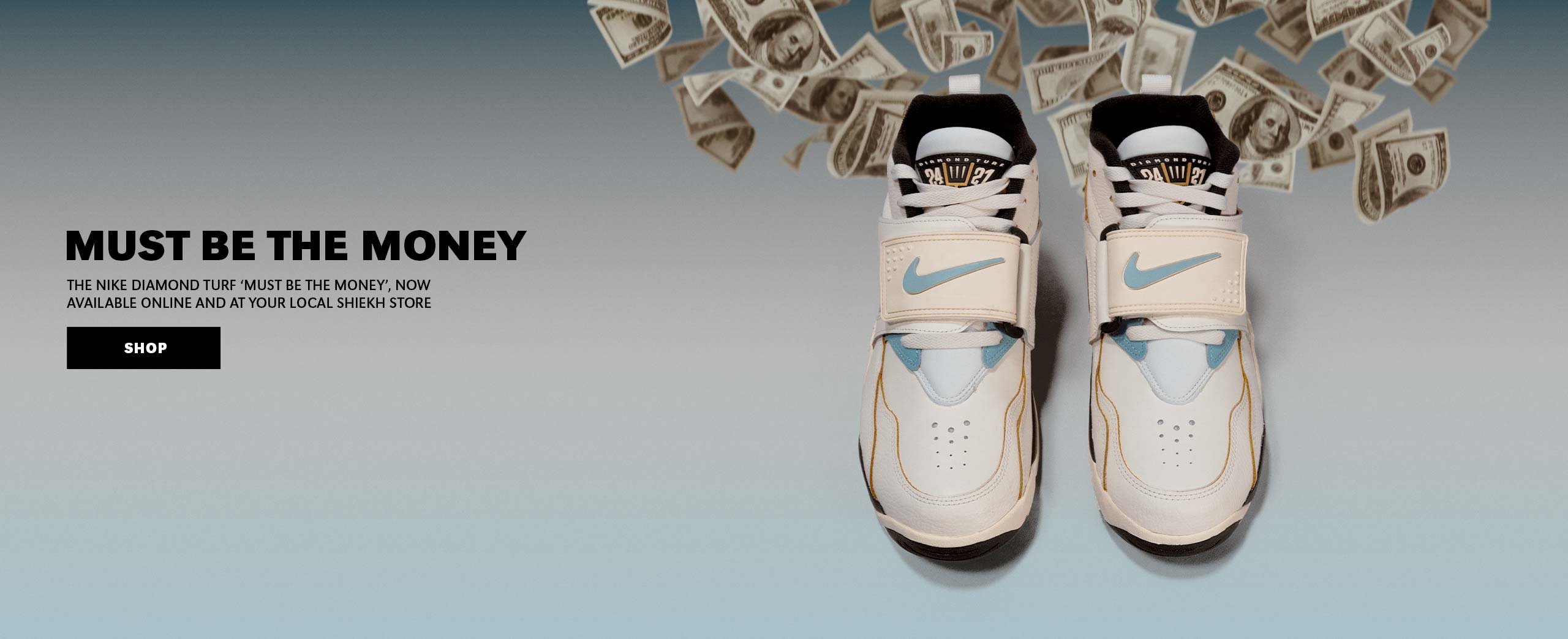 Shop NIKE AIR DIAMOND TURF “MUST BE THE MONEY”