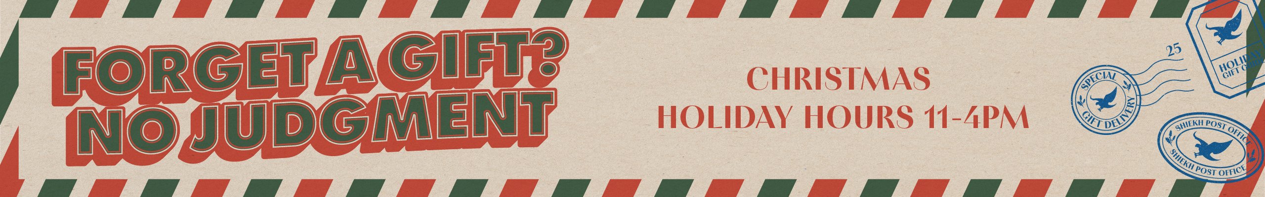 Christmas Store Hours 11am - 4pm