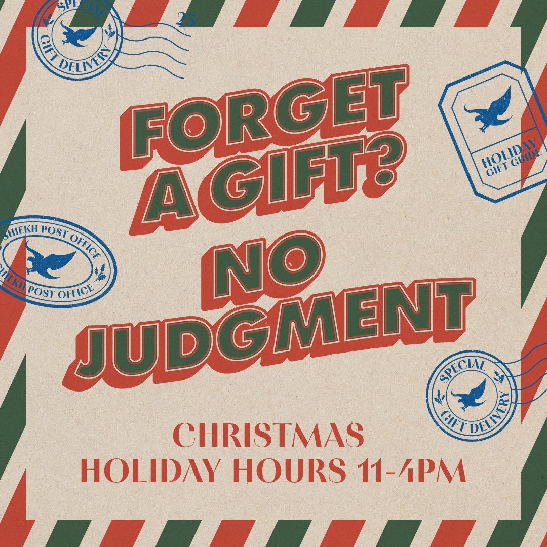 Christmas Store Hours 11am - 4pm