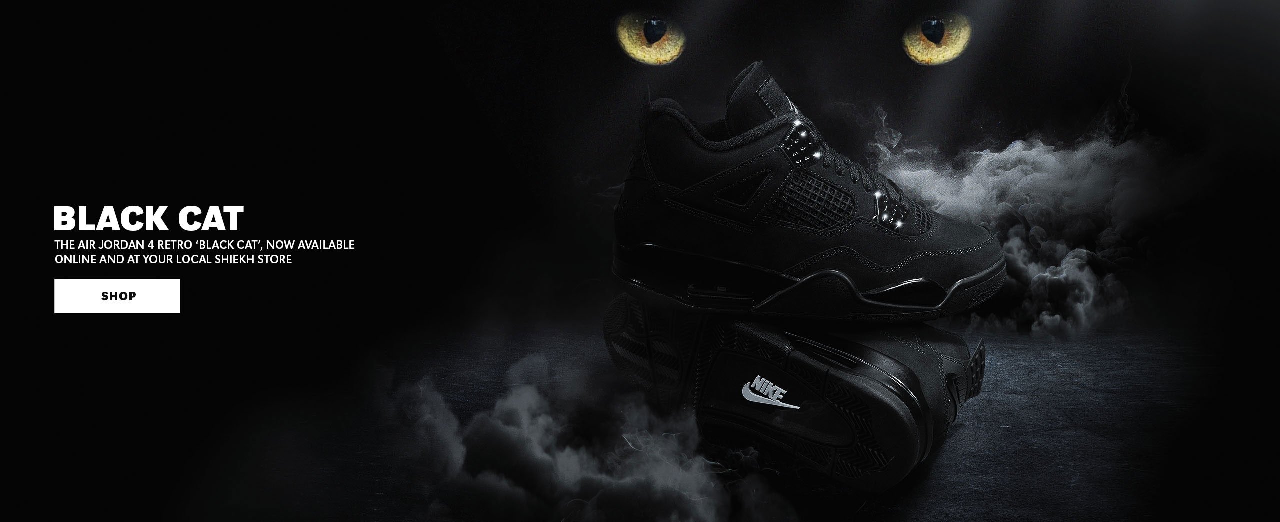 Shop AIR JORDAN 4 RETRO BLACK CAT 