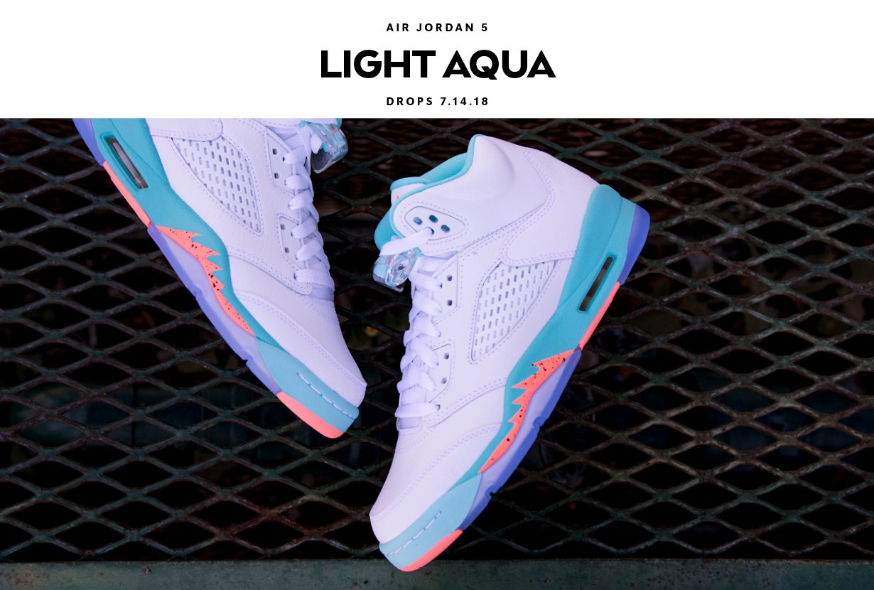 jordan 5 light aqua mens