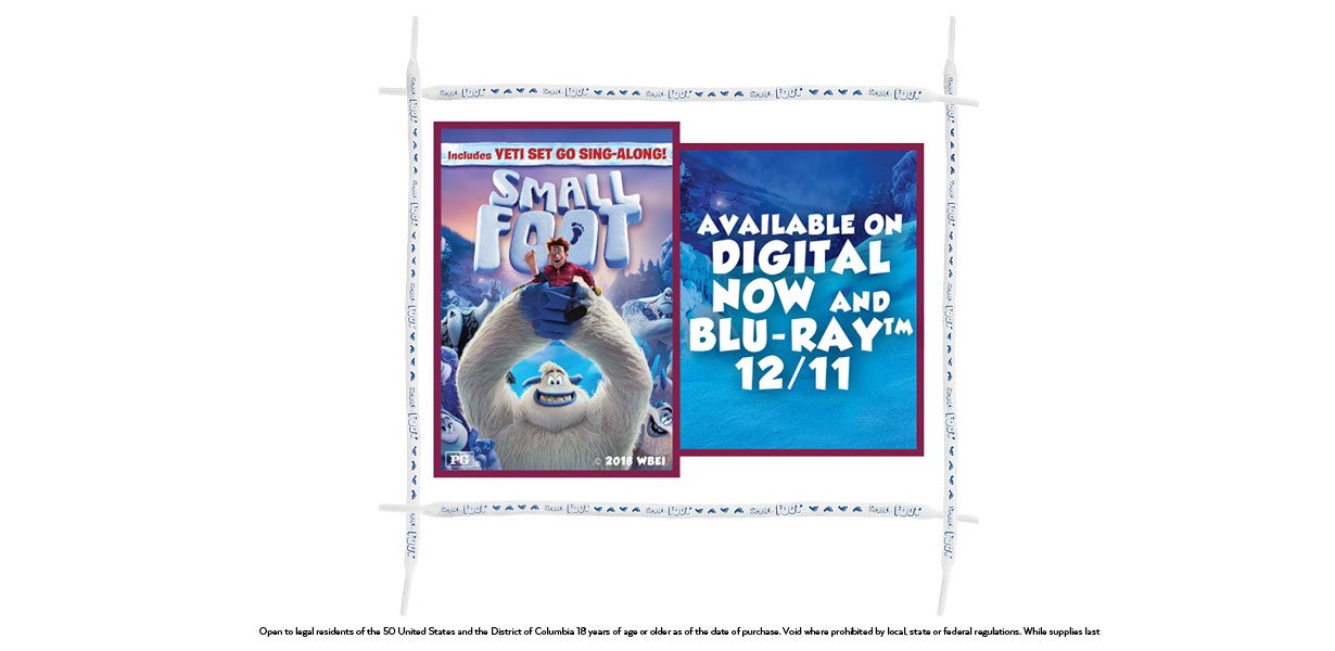 SmallFoot Movie Gift with Purchase | Shiekh.com