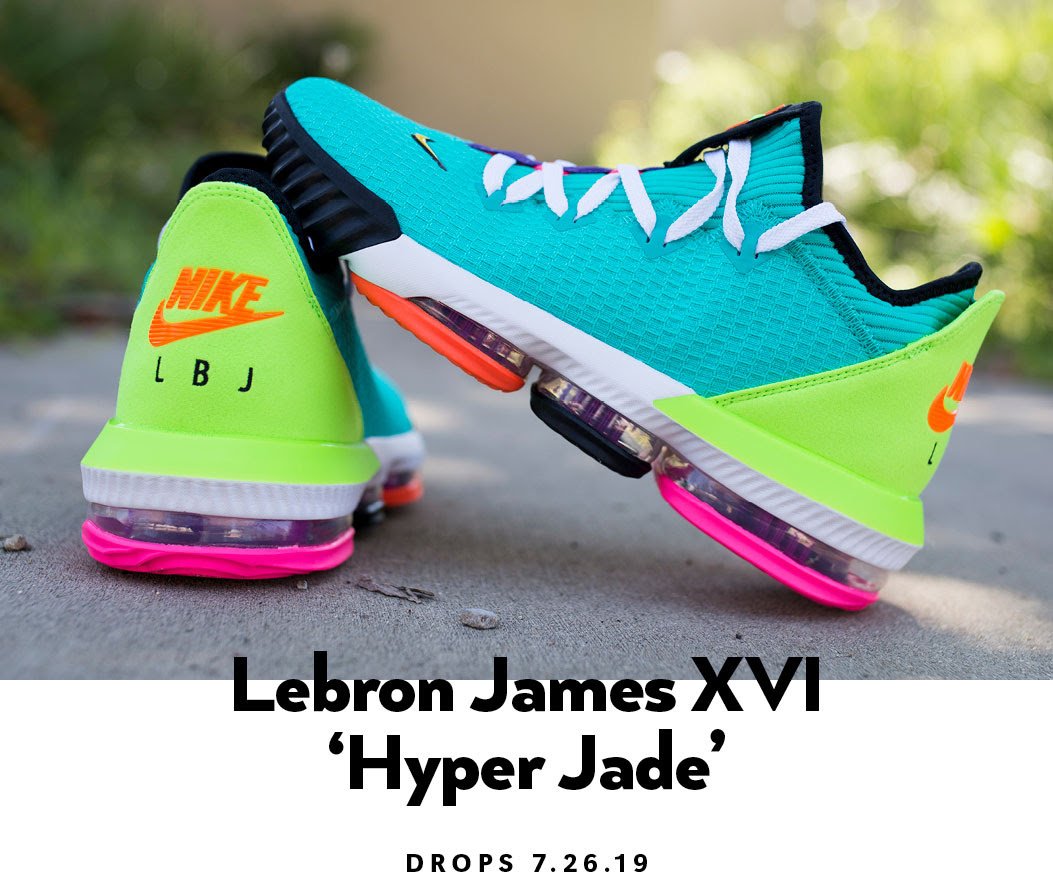 nap Montgomery Guarantee Men's Nike LeBron XVI Hyper Jade | Shiekh.com
