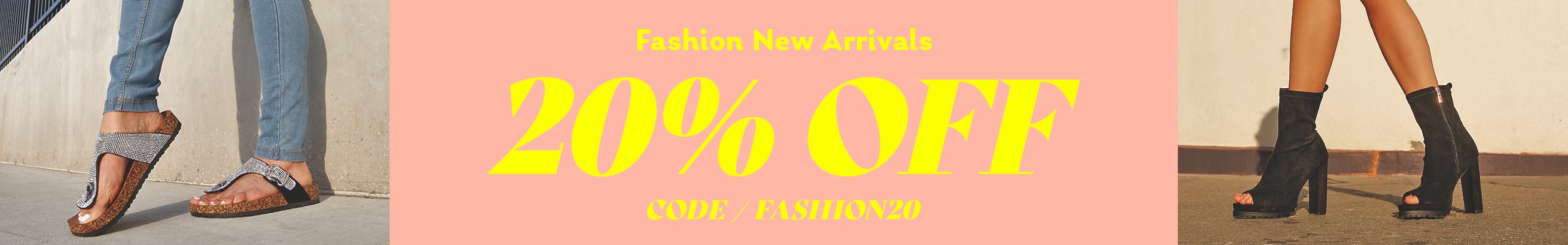 20% Off Fashion Shoes with code FASHION20