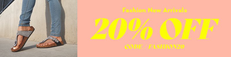 20% Off Fashion Shoes with code FASHION20